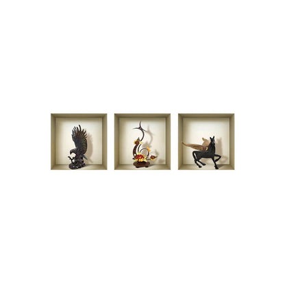 Set of Three Gil Faux Niche 3D Peel and Stick Wall Decals