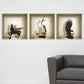 Set of Three Lia Faux Niche 3D Peel and Stick Wall Decals