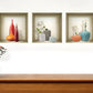 Set of Three Len Faux Niche 3D Peel and Stick Wall Decals