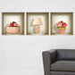 Set of Three Kai Faux Niche 3D Peel and Stick Wall Decals