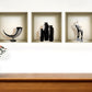 Set of Three Max Faux Niche 3D Peel and Stick Wall Decals