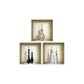 Set of Three Ray Faux Niche 3D Peel and Stick Wall Decals