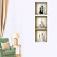 Set of Three Ray Faux Niche 3D Peel and Stick Wall Decals