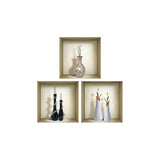 Set of Three Ira Faux Niche 3D Peel and Stick Wall Decals