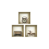 Set of Three Aya Faux Niche 3D Peel and Stick Wall Decals