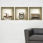 Set of Three Sky Faux Niche 3D Peel and Stick Wall Decals