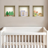 Set of Three May Faux Niche 3D Peel and Stick Wall Decals