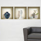 Set of Three Gio Faux Niche 3D Peel and Stick Wall Decals