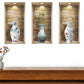 Set of Three Rue Faux Niche 3D Peel and Stick Wall Decals