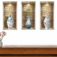 Set of Three Tia Faux Niche 3D Peel and Stick Wall Decals