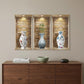 Set of Three Lea Faux Niche 3D Peel and Stick Wall Decals
