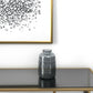 12" Dark Gray Geometric Round Glass Table Vase