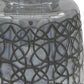 12" Dark Gray Geometric Round Glass Table Vase