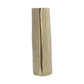 10" Gold Aluminum Oval Faux Wood Table Vase