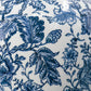 24" Blue And White Floral Curved Porcelain Table Vase