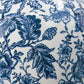 24" Blue And White Floral Curved Porcelain Table Vase