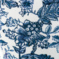 24" Blue And White Chinoiserie Porcelain Urn Table Vase