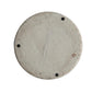 11" Antiqued Bronze And Light Gray Color Block Ceramic Round Table Vase