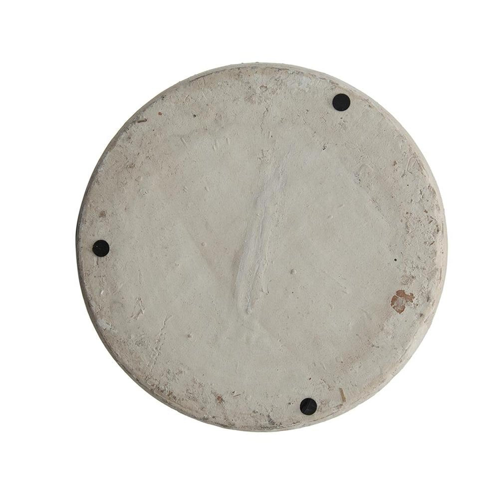 11" Beige and Bronze Terracotta Round Jug Vase