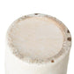 10" Brown And White Color Block Ceramic Round Jug Vase