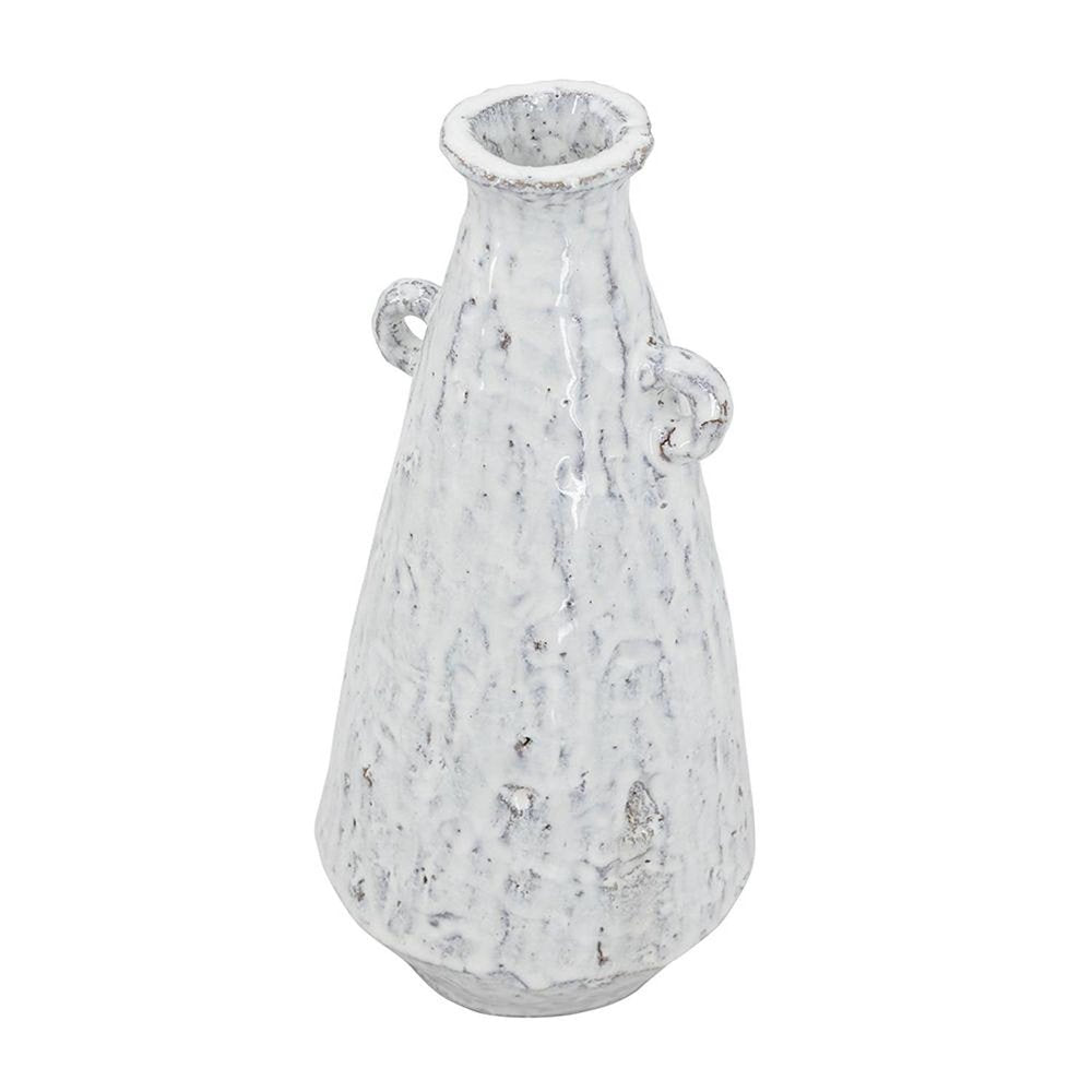 12" Ivory Terracotta Round Jug Vase