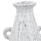 12" White Terracotta Tapered Jug Vase