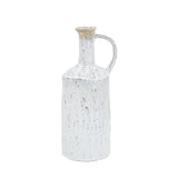 13" Ivory Terracotta Round Jug Vase