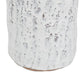 10" Beige And Ivory Cylinder Terracotta Table Vase