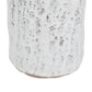 10" Beige And Ivory Cylinder Terracotta Table Vase