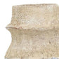 10" Beige And Ivory Cylinder Terracotta Table Vase