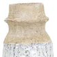 10" Beige And Ivory Cylinder Terracotta Table Vase