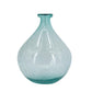 10" Aqua Bubble Glass Round Table Vase