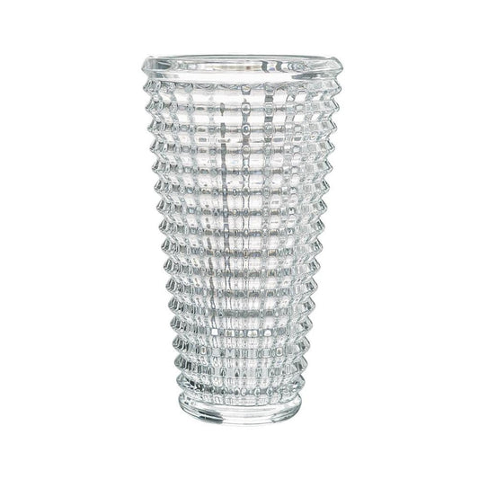 11" Clear Round Glass Table Vase