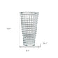 11" Clear Round Glass Table Vase