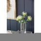 8" Clear Square Glass Table Vase