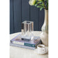 8" Clear Square Glass Table Vase