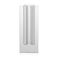 10" Clear Square Glass Table Vase