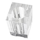 10" Clear Square Glass Table Vase
