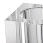 10" Clear Square Glass Table Vase