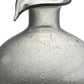 9" Light Gray Bubble Glass Round Table Vase