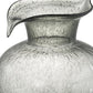 10" Light Gray Bubble Glass Round Table Vase