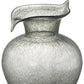 10" Light Gray Bubble Glass Round Table Vase