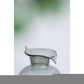 10" Light Gray Bubble Glass Round Table Vase