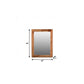 44" Brown Solid Wood Live Edge Framed Accent Mirror