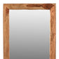 44" Brown Solid Wood Live Edge Framed Accent Mirror