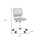 Gray and Black Adjustable Height Swivel Rolling Office Chair
