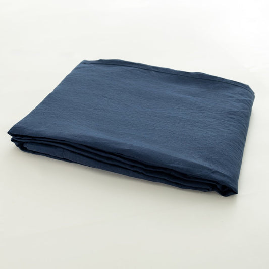Navy Blue Linen King Fitted sheet