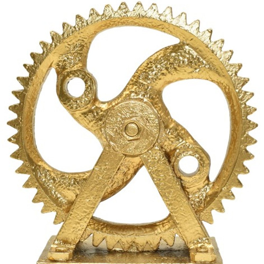 5" Antiqued Brass Resin Tabletop Sculpture