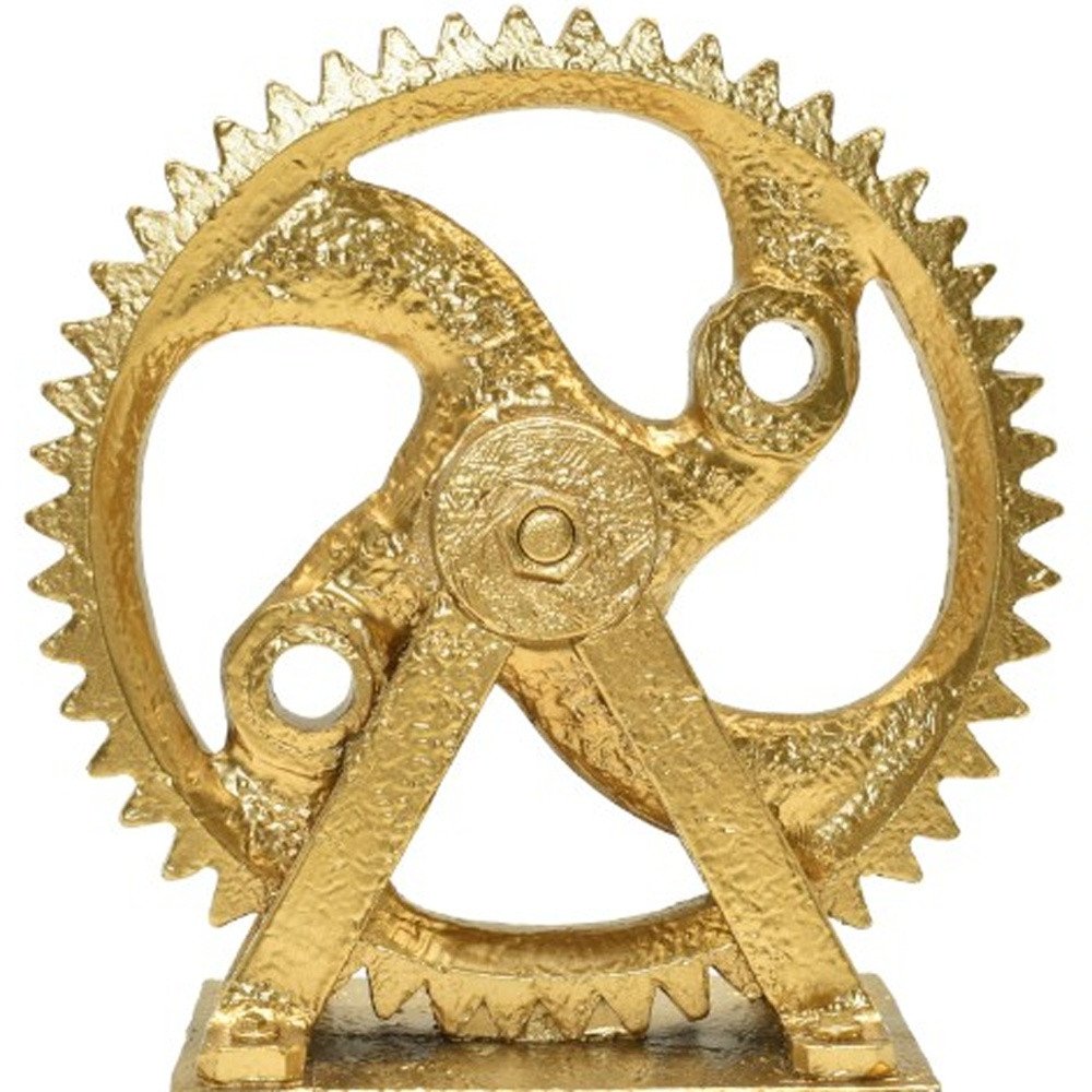 5" Antiqued Brass Resin Tabletop Sculpture