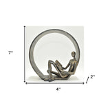 7" Pewter Resin Man Tabletop Sculpture